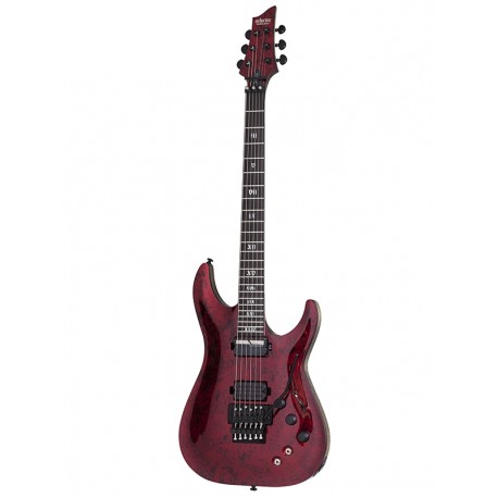 Guitare électrique Schecter Apocalypse C-1 Floyd Rose micro Sustainiac Red Reign