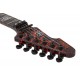 Guitare électrique Schecter BalSac E-1 Floyd Rose signature Black Orange Crackle