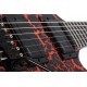 Guitare électrique Schecter BalSac E-1 Floyd Rose signature Black Orange Crackle