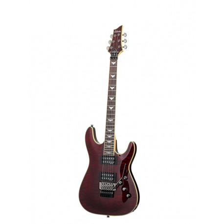 Guitare electrique Schecter Omen Extreme-6 Floyd Black Cherry