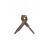 Sangle cuir Levy's marron 6.5cm