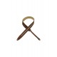 Sangle Levy's 3,8 cm en daim motif Jacquard Brown
