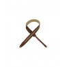 Sangle Levy's 3,8 cm en daim motif Jacquard Brown
