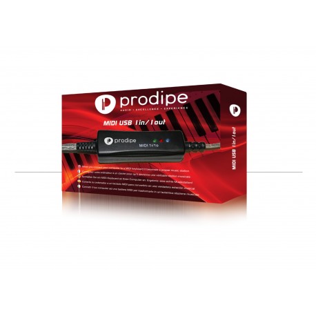 Interface MIDI USB Prodipe I/1O