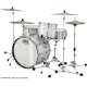 Batterie Pearl 75e anniversaire President Phenolic White Oyster