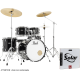 Batterie Pearl Roadshow fusion 20 pack 3 cymbales jet black
