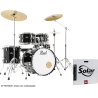 Batterie Pearl Roadshow + fusion 20 pack 3 cymbales jet black