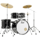 Batterie Pearl Roadshow rock 22 pack 3 cymbales Jet Black