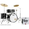 Batterie Pearl Roadshow rock 22 pack 3 cymbales Jet Black