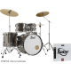 Batterie Pearl Roadshow rock 22 pack 3 cymbales Bronze metallic