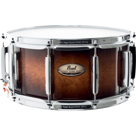 Caisse claire Pearl Session Studio 14 x 6.5" gloss barnwood brown