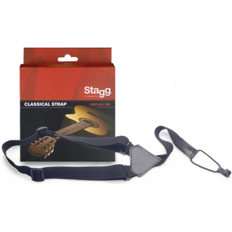 Sangle guitare Stagg nylon Pinup rouge