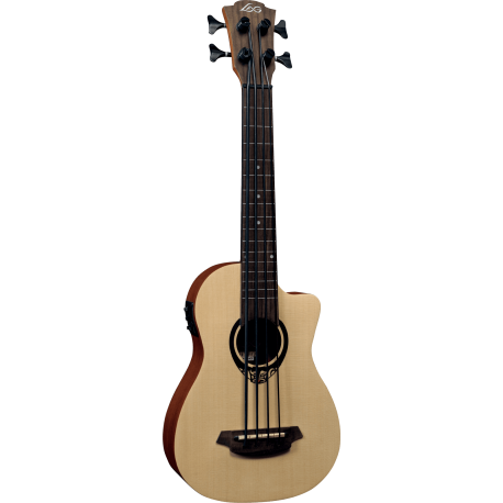 Ukulélé Lag Tiki Mini Bass cutaway electro