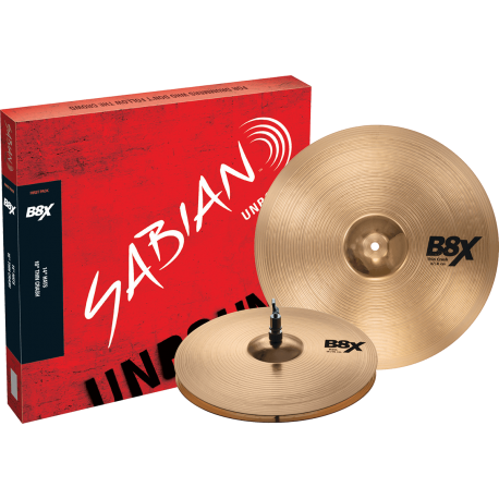 Pack cymbales Sabian B8X first 14, 16 pouces