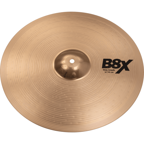 Cymbale Thin Crash Sabian B8X 16 pouces