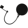 Filtre anti-pop Quiklok 160 mm nylon pivotant