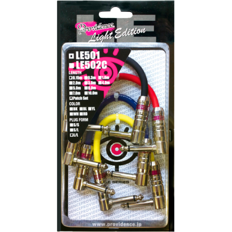 Patch cables jack coudés 15cm Providence LE501 Standard