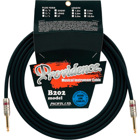 Cable Jack pour basse Providence B202 5 metres