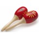 Maracas bois Stagg 16cm rouges