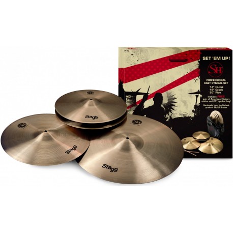 Pack cymbales Stagg SH regular medium