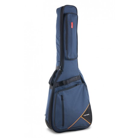 Housse guitare folk Premium 20 bleue