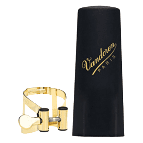 Ligature clarinette SIb + couvre bec Vandoren M/O Or