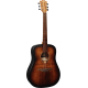Guitare folk Lag Tramontane T70 Dreadnought Black & Brown