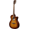 Guitare folk Lag Tramontane T118 auditorium slim Brown shadow