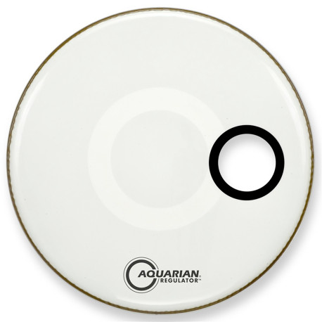 Peau de résonance 22 Aquarian Regulator blanche