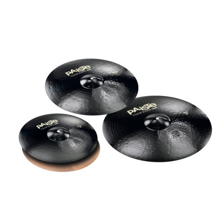 Pack cymbales Paiste 900 Rock black