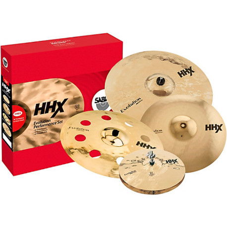 Pack cymbales Sabian HHX Evolution + 18" FREE