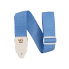 Sangle guitare Ernie Ball polypropylene Bleu clair et blanche