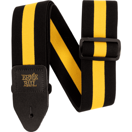 Sangle guitare Ernie Ball Stretch Racer yellow