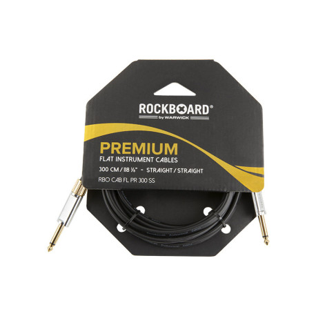 Cable Jack droit extra plat RockBoard 3m