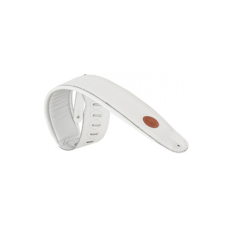 Sangle Levy's 11cm cuir rembourré blanche