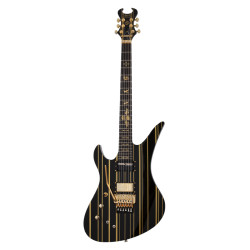 Guitare Schecter Synyster Gates Custom Floyd Sustainiac gaucher - Black Gold