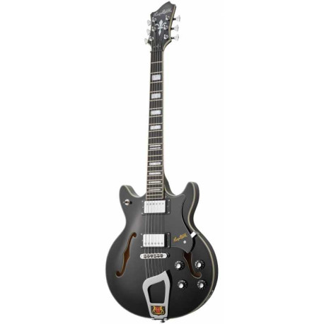 Guitare hollow body Hagstrom Alvar Black Gloss
