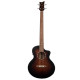 Basse acoustique Ortega Deep D7CE pan coupé Bourbon satin