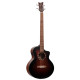 Basse acoustique Ortega Deep D7CE pan coupé Bourbon satin