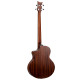 Basse acoustique Ortega Deep D7CE pan coupé Bourbon satin
