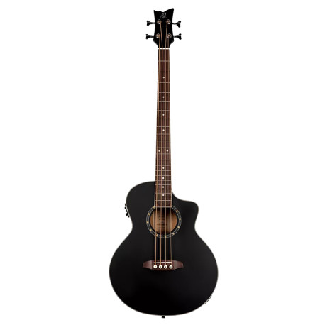 Basse acoustique Ortega Deep D7CE pan coupé satin noire