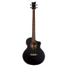 Basse acoustique Ortega Deep D7CE pan coupé satin noire