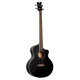 Basse acoustique Ortega Deep D7CE pan coupé satin noire