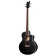 Basse acoustique Ortega Deep D7CE pan coupé satin noire