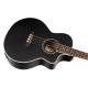 Basse acoustique Ortega Deep D7CE pan coupé satin noire