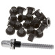 20 Rondelles nylon noir Danmar pour tirants