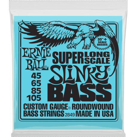 Cordes de basse 45-105 Ernie Ball Slinky super long scale