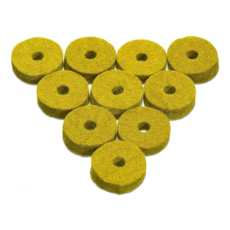 Pack 10 feutres cymbales Ahead jaunes