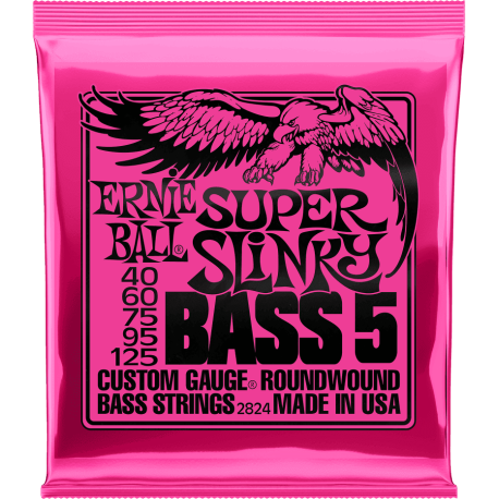 jeu de 5 cordes basse Ernie Ball super Slinky 40-125