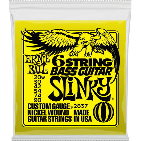 Jeu 6 cordes basse Ernie Ball Slinky 20-90